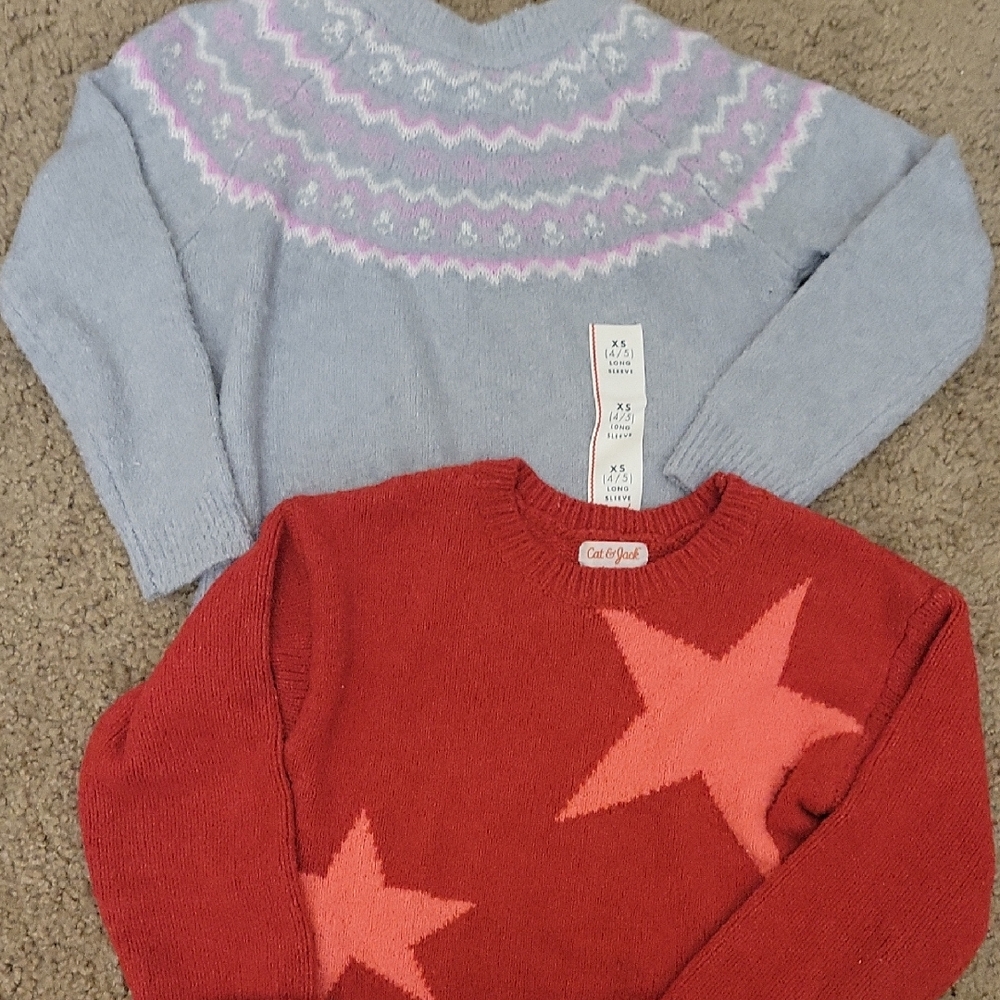 Girls 4/5 Cat & Jack Sweater Duo